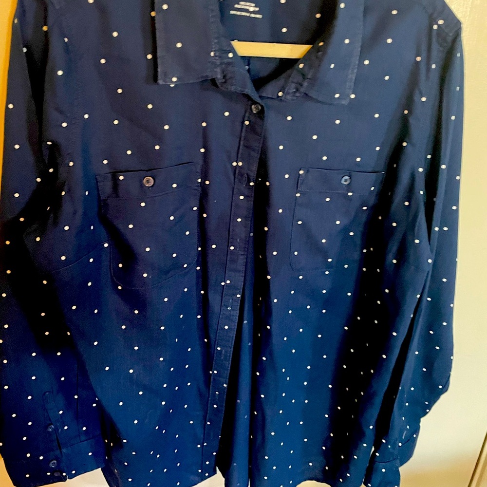 Cotton Long sleeve button down shirt